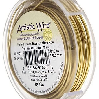 ARTISTIC WIRE 20G, Non Tarnish BRASS | Bellaire Wholesale