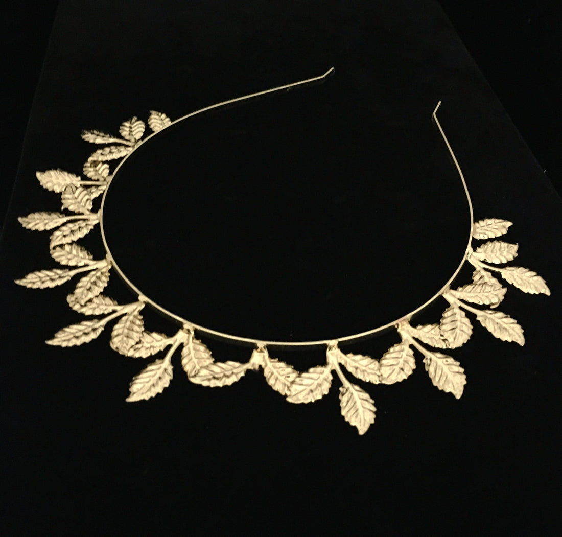 Hair Accessories, Gold Leaf Tiara Headband | Bellaire Wholesale