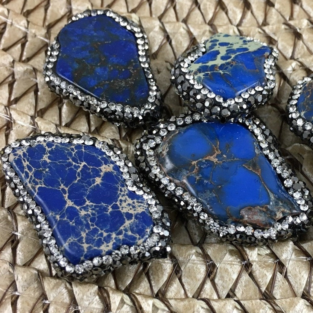 Lapis Lasuli Druzy Bead | Bellaire Wholesale
