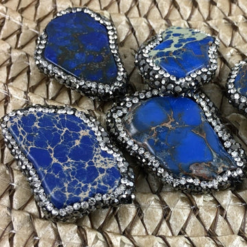Lapis Lasuli Druzy Bead | Bellaire Wholesale
