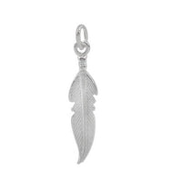 Sterling Silver Feather Charm | Bellaire Wholesale