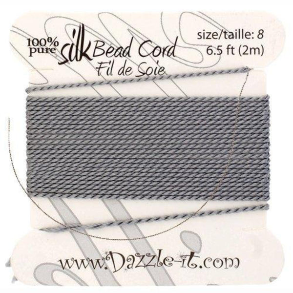 Grey Silk Thread 0.80mm Needle | Bellaire Wholesale