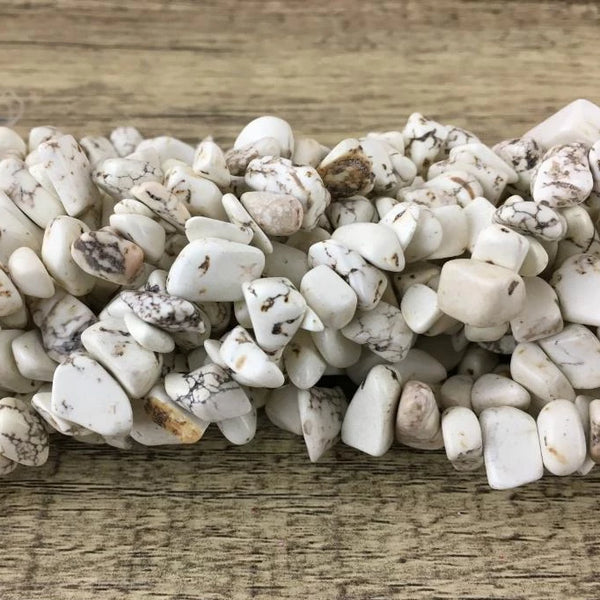Ivory Howlite Chips Bead | Bellaire Wholesale