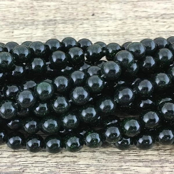 10mm Green Sand Stone Bead | Bellaire Wholesale
