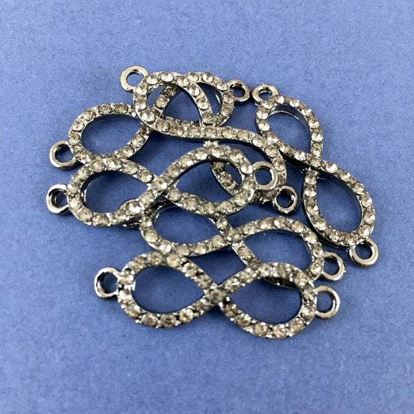 Alloy Connector, Silver Infinity Connector | Bellaire Wholesale