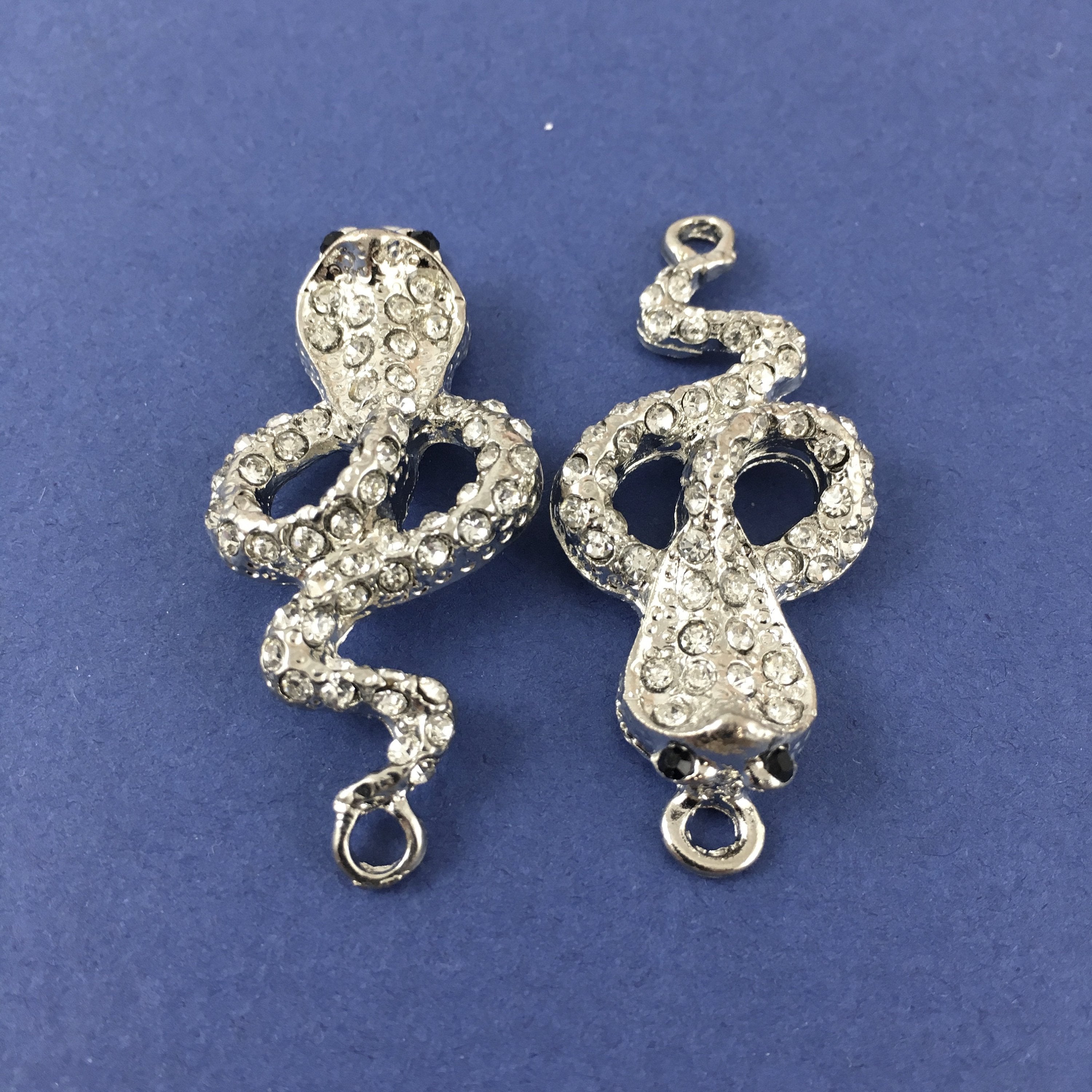 Alloy Connector, Rhodium Snake Connector | Bellaire Wholesale