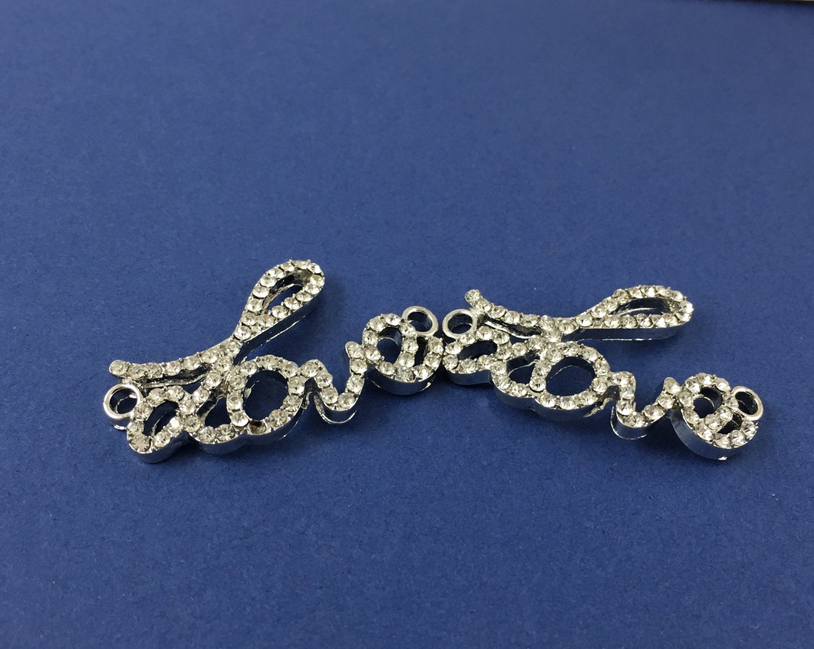 Alloy Connector, Rhodium Love Connector | Bellaire Wholesale