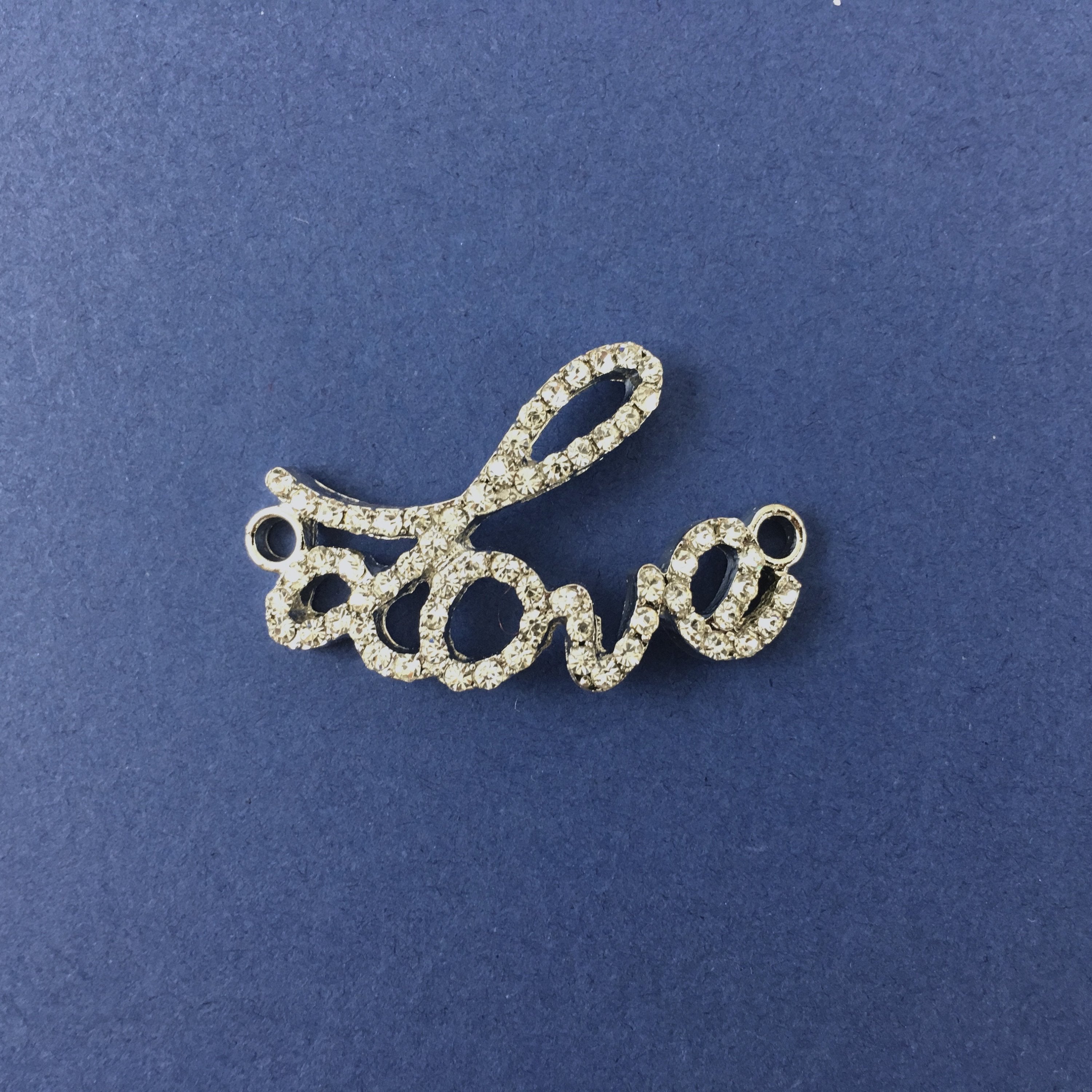 Alloy Connector, Rhodium Love Connector | Bellaire Wholesale