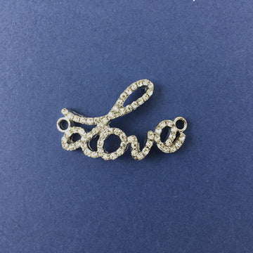 Alloy Connector, Rhodium Love Connector | Bellaire Wholesale
