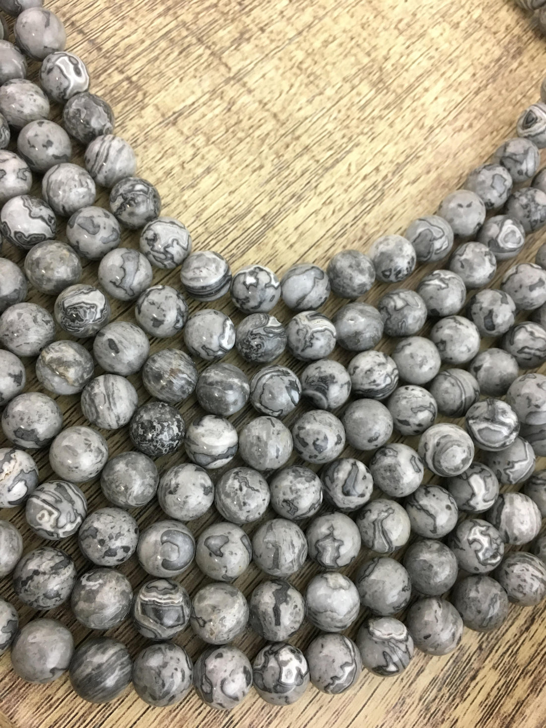 8mm Map Stone Bead | Bellaire Wholesale