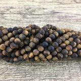 4mm Frosted Tiger Eye Bead | Bellaire Wholesale