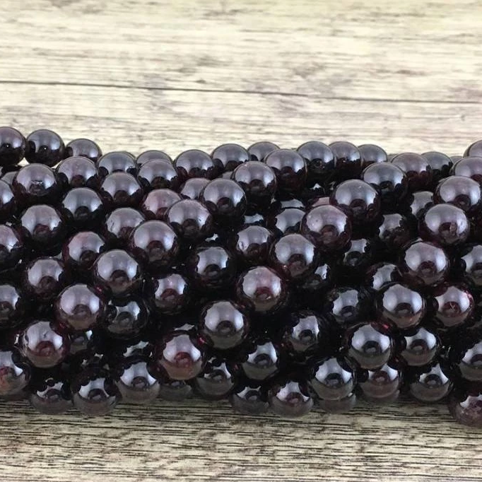 6mm Garnet Semi Precious Bead | Bellaire Wholesale