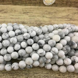 12mm White Howlite Bead | Bellaire Wholesale
