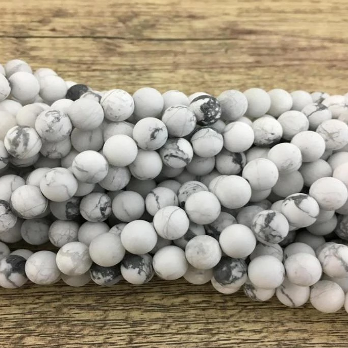 Frosted White Howlite Bead | Bellaire Wholesale