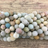 12mm Frosted Amazonite Bead | Bellaire Wholesale