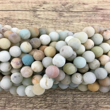 10mm Frosted Amazonite Bead | Bellaire Wholesale