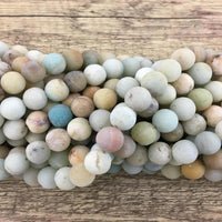 4mm Frosted Amazonite Bead | Bellaire Wholesale