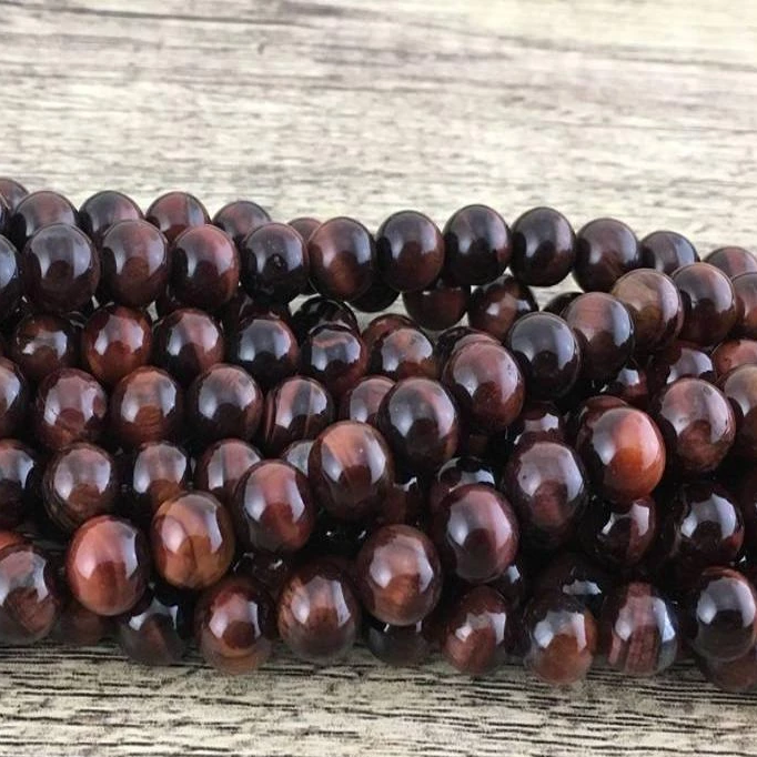 4mm Red Tiger Eye Bead | Bellaire Wholesale
