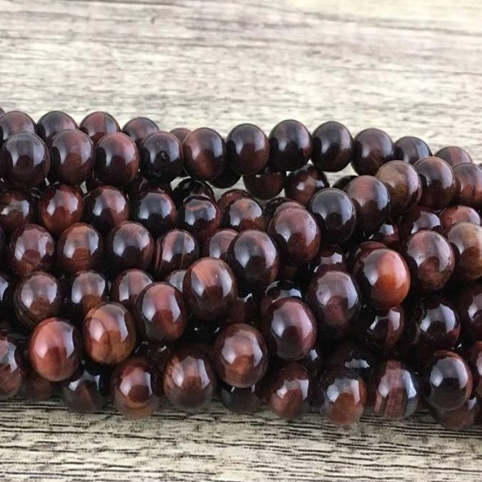6mm Red Tiger Eye Bead | Bellaire Wholesale