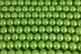 8mm Glass Pearl Bead, Lime Green | Bellaire Wholesale