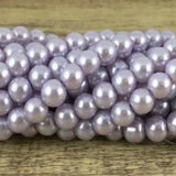 8mm Glass Pearl Bead, Lavender | Bellaire Wholesale