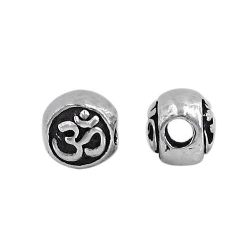 Sterling Silver Om Bead | Bellaire Wholesale