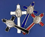 Mary Praying Hands White Cross | Bellaire Wholesale