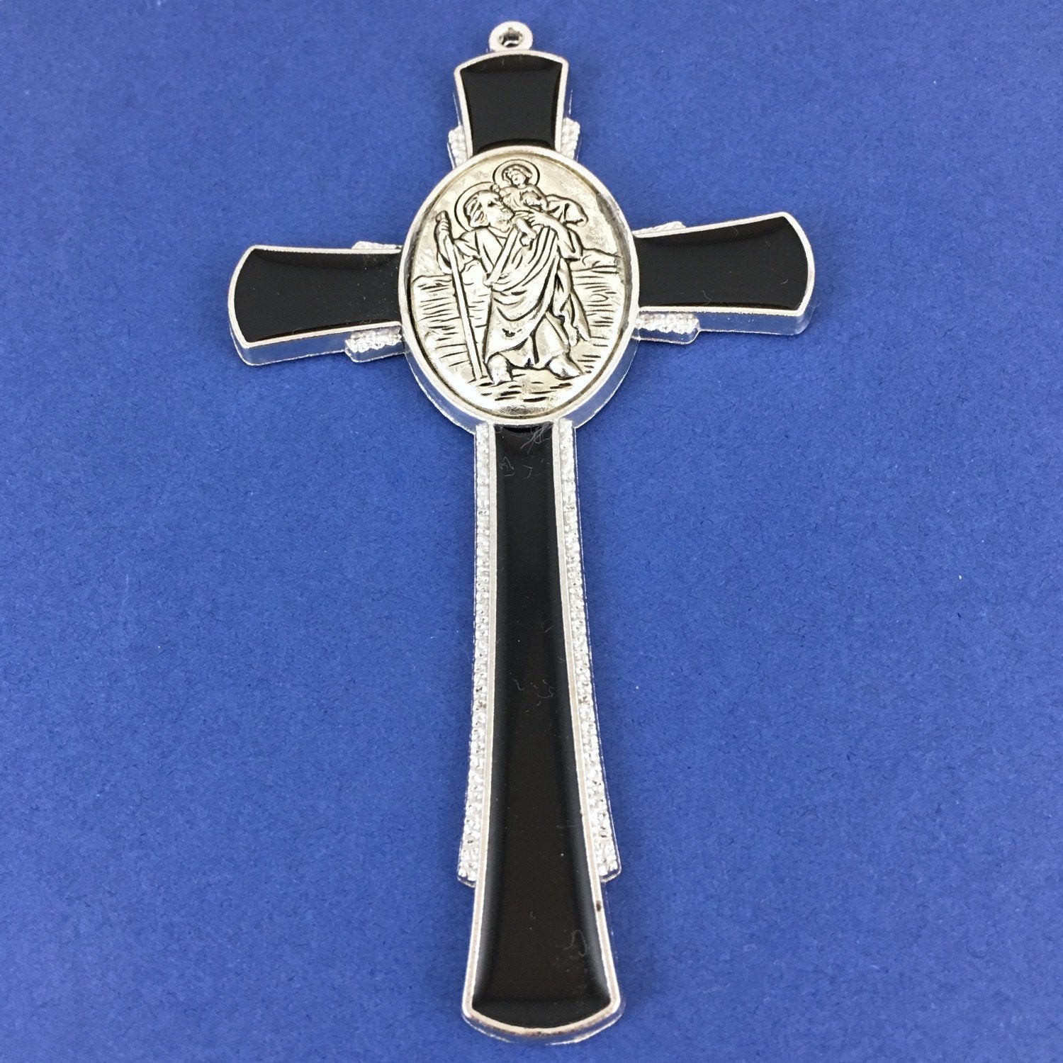 Alloy Enamel St Christopher Cross, Cross Charm | Bellaire Wholesale