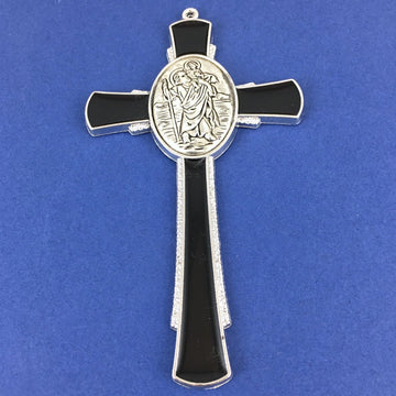 Alloy Enamel St Christopher Cross, Cross Charm | Bellaire Wholesale