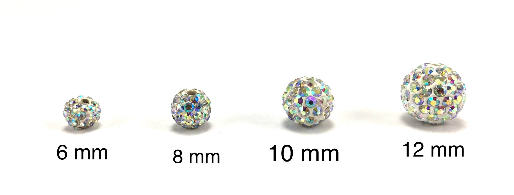 6mm Clear AB Shamballa Bead | Bellaire Wholesale
