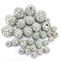 12mm Crystal Clear Shamballa Bead | Bellaire Wholesale