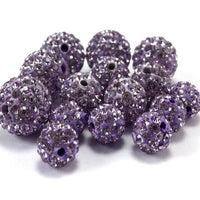 10mm Light Purple Shamballa Bead | Bellaire Wholesale