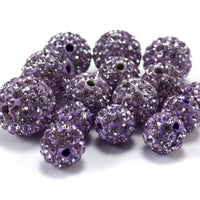 12mm Light Purple Shamballa Bead | Bellaire Wholesale