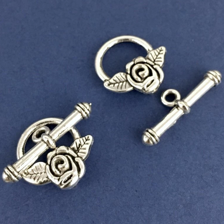 8 Sets Antique Silver Toggle | Bellaire Wholesale