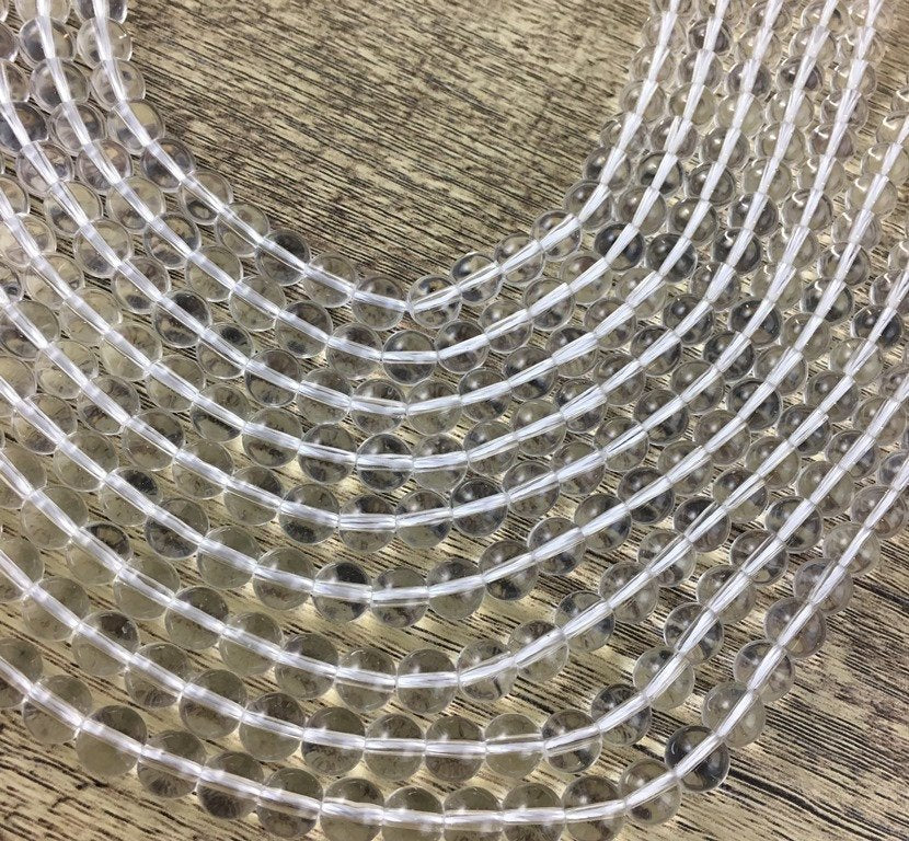 6mm Clear Quartz Bead | Bellaire Wholesale