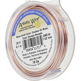 ARTISTIC WIRE 26G, Rose Gold | Bellaire Wholesale