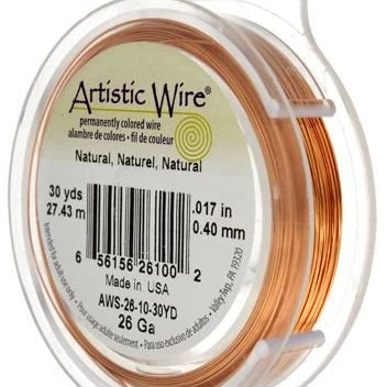 ARTISTIC WIRE 26G, Natural Copper | Bellaire Wholesale