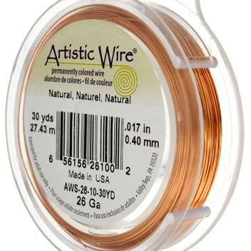 ARTISTIC WIRE 24G, Natural Copper | Bellaire Wholesale