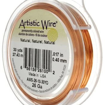 ARTISTIC WIRE 22G, Natural Copper | Bellaire Wholesale