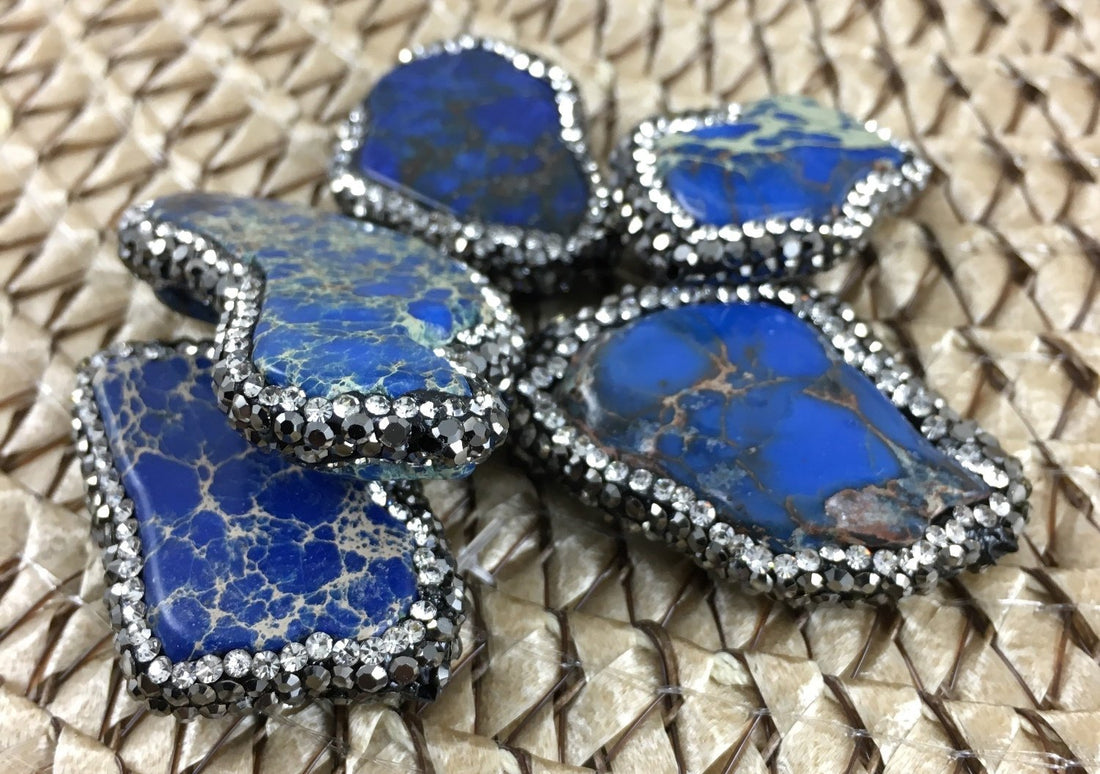Lapis Lasuli Druzy Bead | Bellaire Wholesale