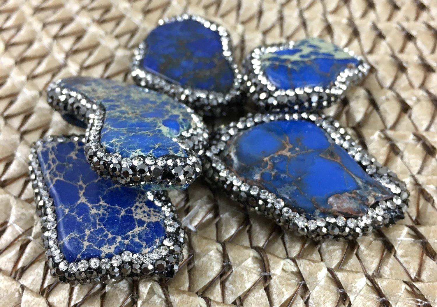 Lapis Lasuli Druzy Bead | Bellaire Wholesale