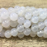 6mm White Agate Bead | Bellaire Wholesale