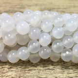 6mm White Agate Bead | Bellaire Wholesale