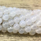 4mm White Agate Bead | Bellaire Wholesale