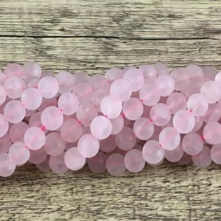 4mm Frosted Rose Quartz Bead | Bellaire Wholesale