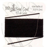 Silk Thread with 0.70mm Needle, Black | Bellaire Wholesale