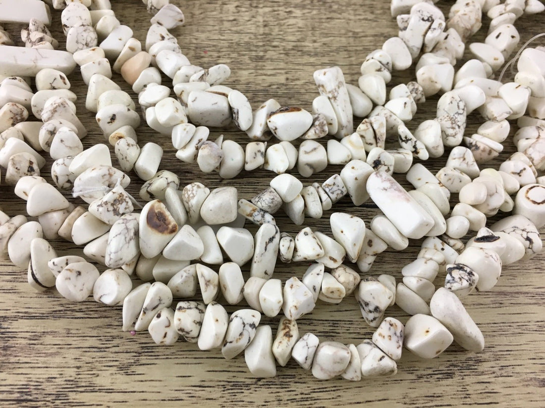 Ivory Howlite Chips Bead | Bellaire Wholesale
