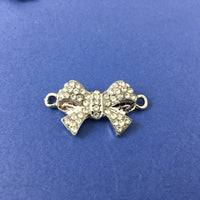 Alloy Silver Bow Connector | Bellaire Wholesale