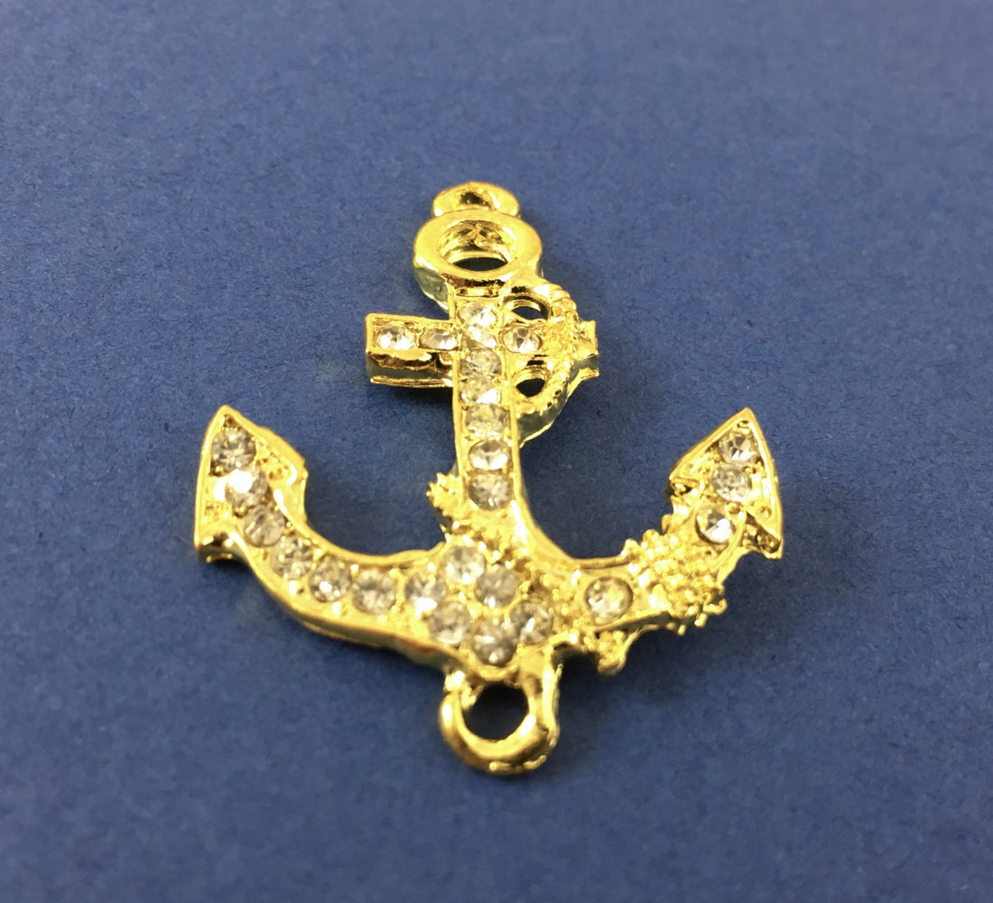 Alloy Connector, Gold Anchor | Bellaire Wholesale