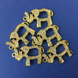 Alloy Gold Elephant Connector | Bellaire Wholesale